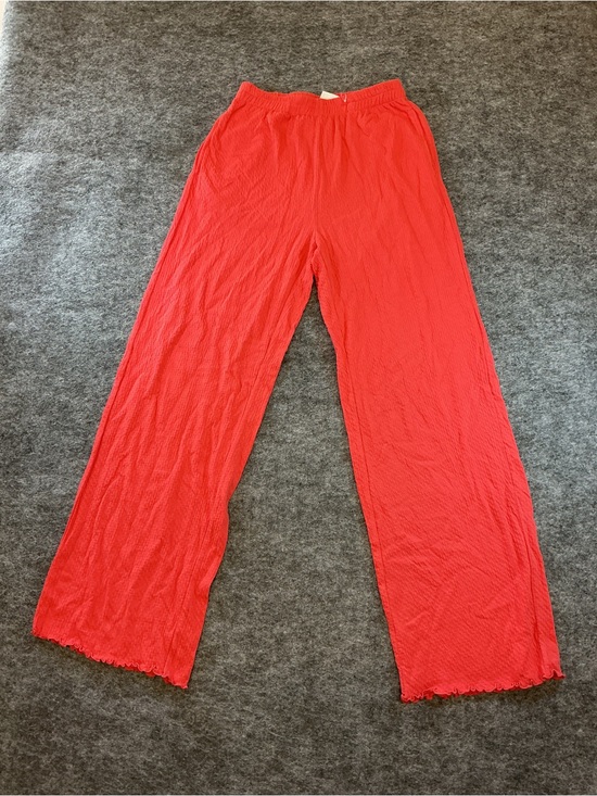 Pixi Pants - X-girl Coral Crinkle Wide-Leg Pants Size M